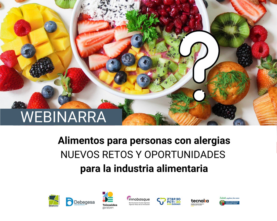 Lee más sobre el artículo WEBINAR “Alimentos para personas con alergias: nuevos retos para la industria alimentaria”