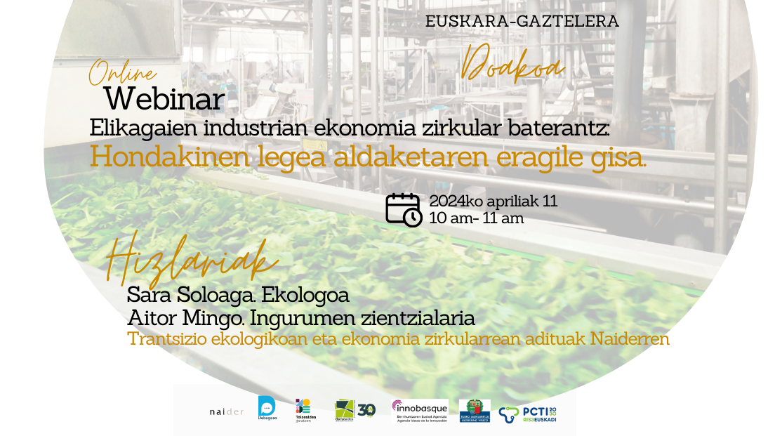 Read more about the article WEBINAR «Hacia una economía circular en la industria agroalimentaria: La ley de residuos como motor del cambio»